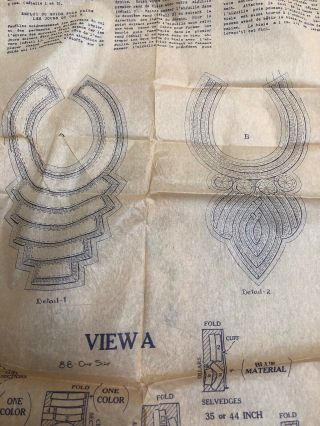 Vintage McCall Fagoted Collars & Cuffs Pattern 3