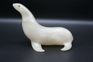 Vintage Sascha Brastoff Signed Resin Seal Sculpture 2