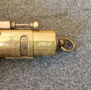 Vintage Rare JMCO IMCO Hurricane Automatic Brass Service Trench Lighter Austria 2