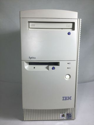 Vintage Ibm Aptiva 570 Desktop Tower Win98 Msdos Gaming Pc Intel Pentium Ii