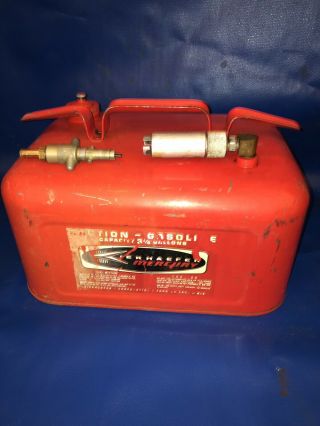 Vintage Kiekhaefer Mercury Outboard Gas Tank 3 - 1/4 Gallon Fuel Gasoline Can