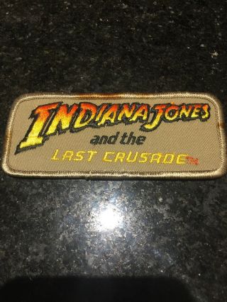 Indiana Jones Last Crusade Patch Vintage 1980’s Lucasfilm Fan Club Rare