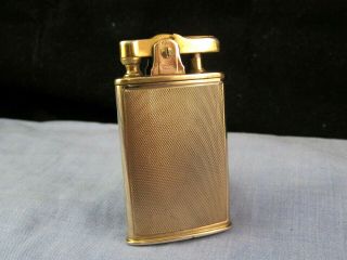 9ct Gold Ronson Junior Sport Art Deco Vintage Petrol Pocket Lighter 1930s 30s