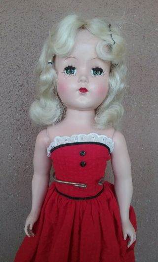 Vintage 1950s Arranbee R & B Nanette 17 " Plastic Doll Nancy Ann Walk Smoke