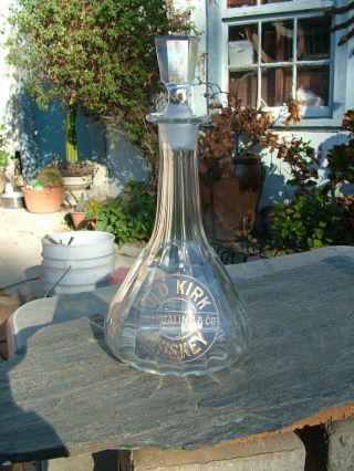 A.  P.  Hotaling & Co.  Old Kirk Whiskey San Francisco Back Bar Bottle