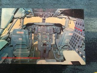 Flight Deck Of British Airways Boeing 747 Poster