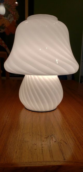 Mid Century Murano Mushroom Lamp