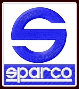 Sparco S Embroidered Patch 3 - 1/2 " X 3 - 1/8 " Auto Parts Motorcycle Racing Moto Gp