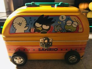 Sanrio Vintage Bus Box Tin Storage Hello Kitty Pochacco Badtz Maru 1996
