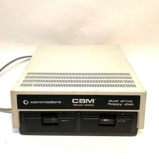 Commodore Cbm 8050 Dual Drive Floppy Disk Drive Powers Up Parts Repair