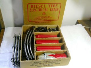 Antique Vintage Louis Marx & Company Diesel Type Electrical Train Set