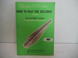 Vintage 1963 " How To Play The Dulcimer " Instruction Book By Margaret M.  Winters
