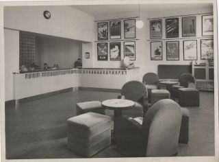 Large Vintage Photo - Sabena Ticket Office In Brusells - 1930s