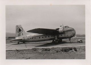 Vintage Photo - Mea Middle East Airlines Bristol B170 Od - Acm