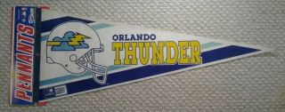 Orlando Thunder Full Size Wlaf World League Football Pennant Nfl Europe