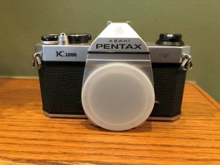 Vintage Asahi Pentax K1000 Se Slr 35mm Film Camera Body
