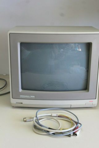 Commodore 1902 Video Monitor Cables Powers On