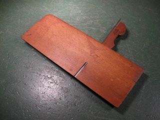 Antique Old Vintage Woodworking Tools Wooden Molding Plane Side Edge Blade Rare