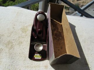 Vintage Stanley No.  118 Break - Proof All Steel Low Angle Block Plane With Label