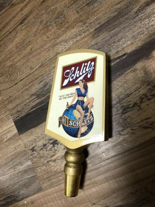 Vintage Schlitz Beer Tap Handle