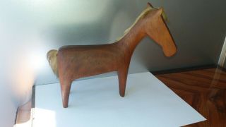 Mid Century Karl Hagenauer Carved Wood Horse Sculpture From 1955 - 60