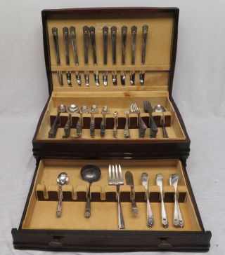 1847 Rogers Bros Is Eternally Yours 137 Pc.  Silver - Plated Flatware