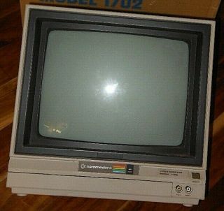 Commodore 1702 Color Video Monitor & For Commodore 64 Computer