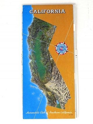 Vintage Aaa - Automobile Club Of Southern California Road Map - 1980