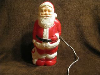 Vintage Lighted Santa 13 Inches Union Producdts Inc Leominst Mass