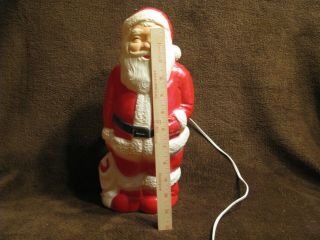 Vintage lighted Santa 13 inches Union Producdts Inc Leominst Mass 2
