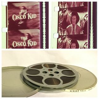 Nov.  5 1951 16mm Film The Cisco Kid Water Toll First Color Tv Series - - Rar3 Vtg