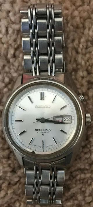 Vintage 1974 Japan Seiko Bell - Matic Weekdater 4006 - 7012 27jewels Automatic.