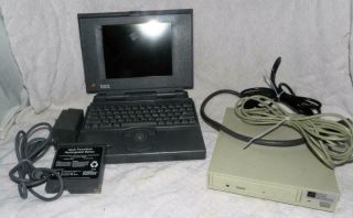 Vintage Apple Macintosh Powerbook 180c Laptop With Case Cables &