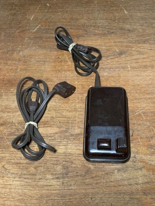 Vintage Singer Sewing Machine Motor Controller Foot Pedal & Power Cord