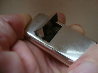Vintage Automatic Sterling Silver Colby Squeeze Trap Door Pocket Cigarette