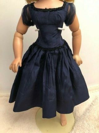 Madame Alexander Vintage Navy Blue Tagged Cissy Dress For 20” Doll