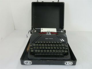 Vintage Black Smith Corona Typewriter W/ Foldable Case & Handle