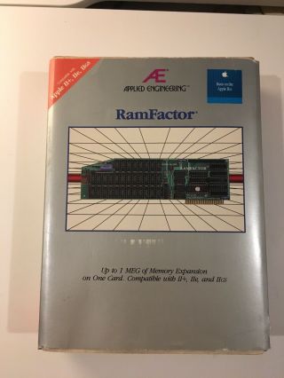Applied Engineering Ramfactor Apple Ii 1mb Memory Expansion Card -