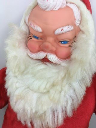 Vintage Rubber Face Santa 25 