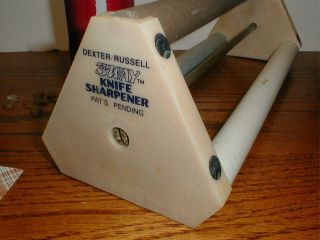 Vintage Dexter Russell 3 Way Knife Sharpener Course Medium Fine