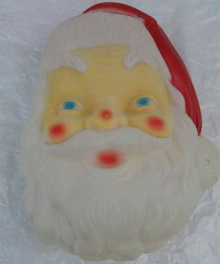 Vintage Empire Hanging Santa Head Face Blow Mold 18” Tall,  Christmas Decoration