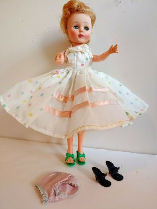 Vintage Blonde American Character Toni 10 " W Shoes,  Party Dress