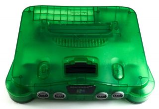(wb9) Collectible Vintage Nintendo 64 N64 Jungle Green System Only/fast