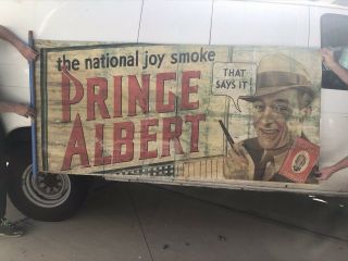1930’s Prince Albert Tobacco Canvas Banner 94x40 Advertising Sign 2