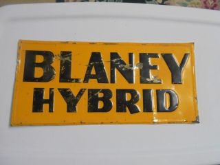 Vintage Blaney Hybrid Tin Sign Seed Corn