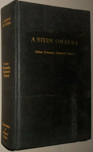 A Study On Cuba - Cuban Economic Research Project,  1965,  University Of Miami