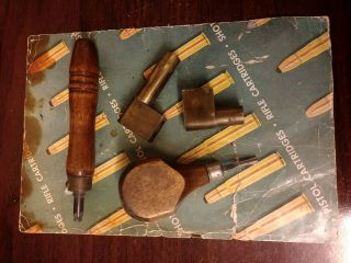 Vintage 1953 Gunsmith Loading Manuals,  Bore Sights,  Hand Tools Etc.