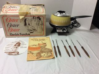 Vintage Oster Electric Fondue Set