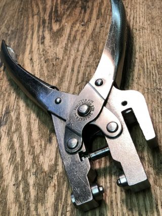Vintage Sargent & Co Hole Punching Pliers