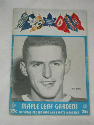 January 21 1956 Maple Leaf Gardens Official Program Toronto V Detroit Red Wings